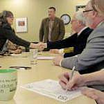 VSEA Vermont State Colleges’ Bargaining Team Members Participate In A Contract–Signing Ceremony.